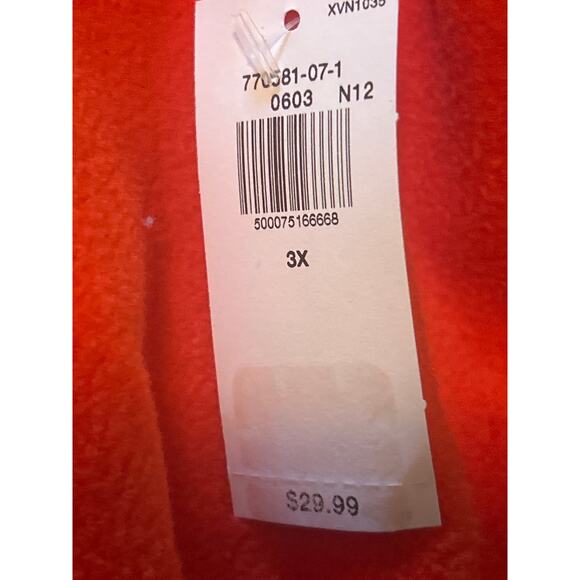 NWT Old Navy Women's Red Fleece Pullover Cowl Neck Drawstring Size 3X - Picture 4 of 6